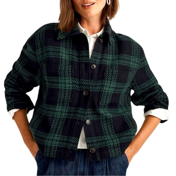 Madewell Jackets & Blazers - New with tags Madewell Flannel Boxy Shirt-Jacket in Plaid Size: Medium